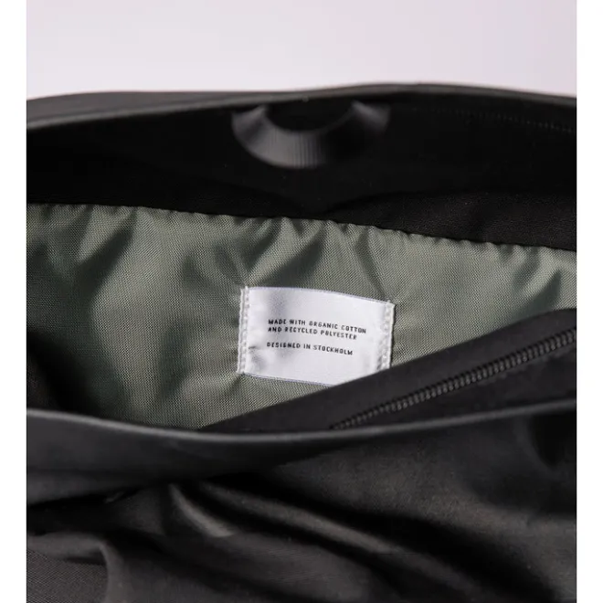 Outlet Sandqvist Alfred Backpack black with black webbing