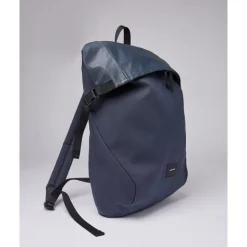 Clearance Sandqvist Alfred Backpack navy with black webbing