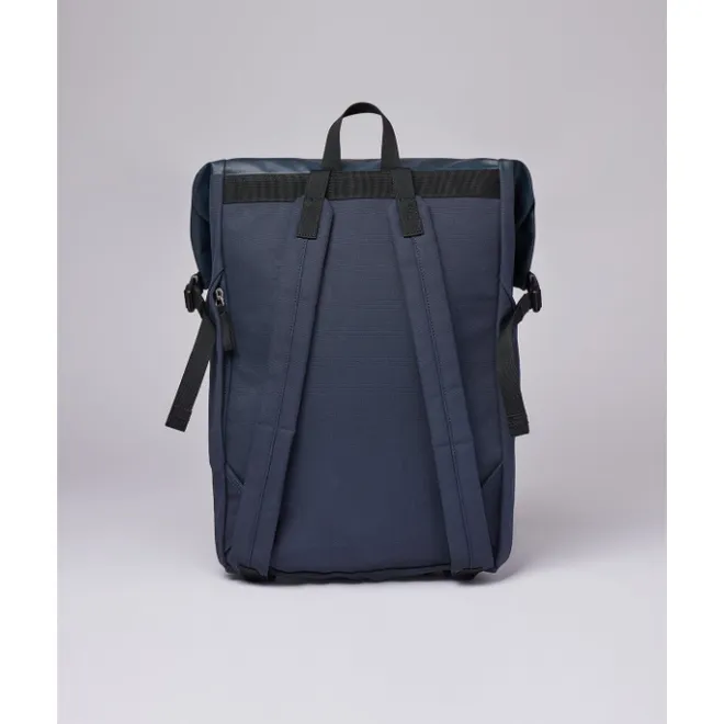 Clearance Sandqvist Alfred Backpack navy with black webbing