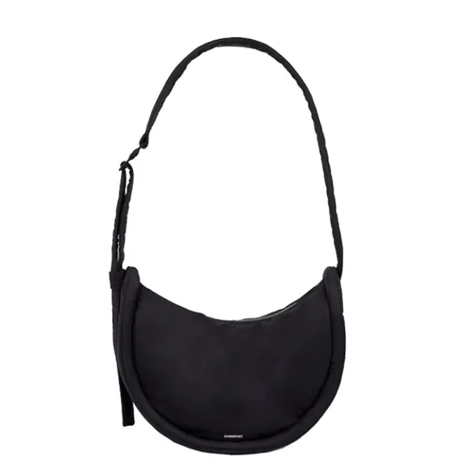 Online Sandqvist Curve Crossbody Round S black