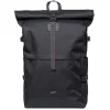 Sale Sandqvist Icon Rolltop Backpack L black-black with black leather
