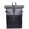 New Sandqvist Icon Rolltop Backpack M multi dark with black leather