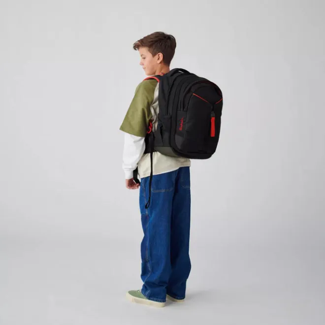 Clearance Satch Match School Backpack fire phantom