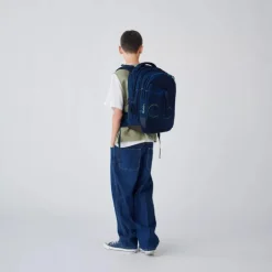 Hot Satch Match School Backpack blue tech