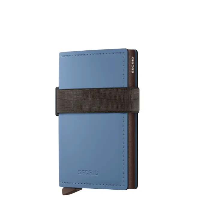 Discount Secrid Bandwallet Matte steel blue-brown