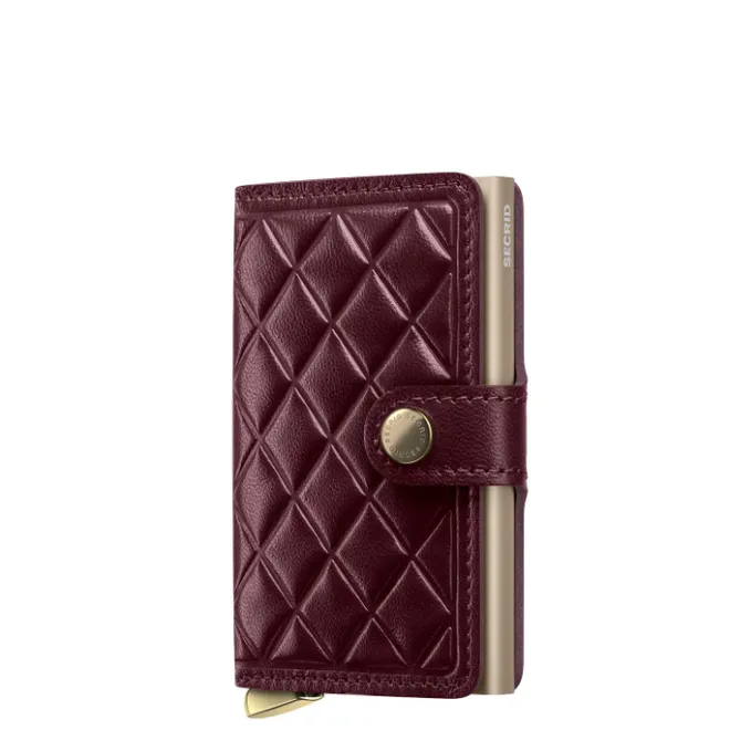 Best Secrid Miniwallet Emboss Diamond bordeaux