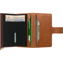 Secrid Miniwallet Emboss Lines cognac