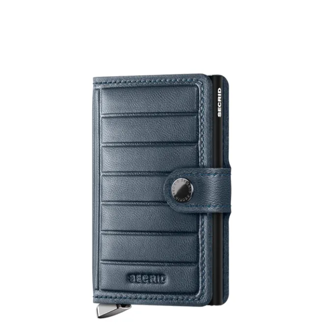 Clearance Secrid Miniwallet Emboss Lines teal