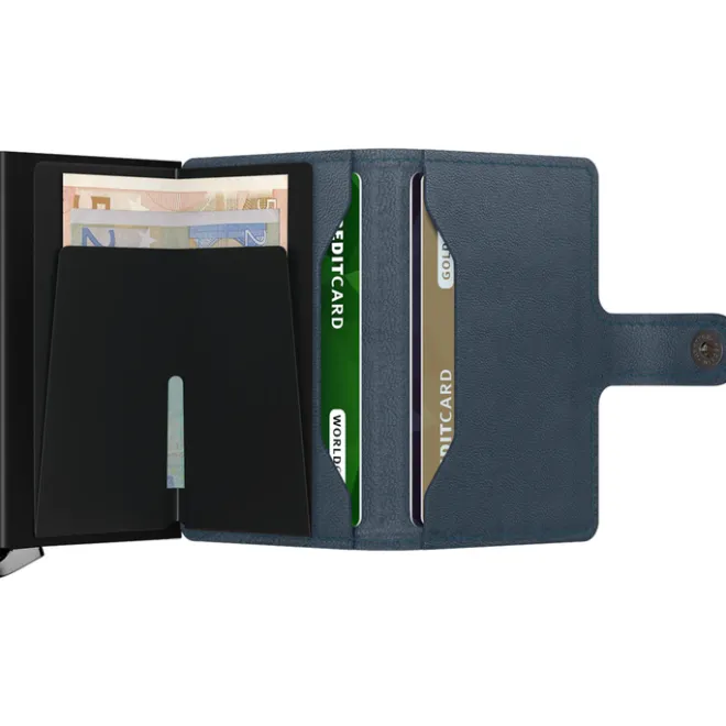 Clearance Secrid Miniwallet Emboss Lines teal