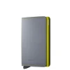Outlet Secrid Miniwallet Matte grey & lime