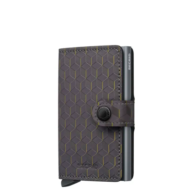Discount Secrid Miniwallet Optical grey-yellow