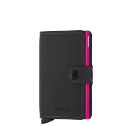 Discount Secrid Miniwallet Portemonnee Matte black & fuchsia