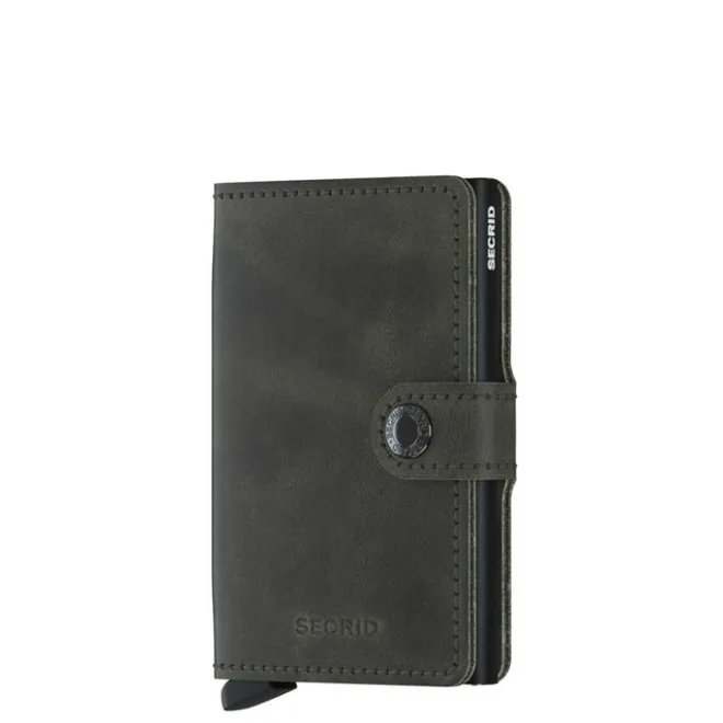 Clearance Secrid Miniwallet Portemonnee Vintage olive / black