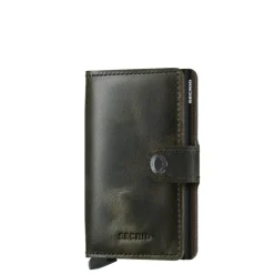 Clearance Secrid Miniwallet Portemonnee Vintage olive / black