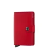 Secrid Miniwallet Portemonnee red leather