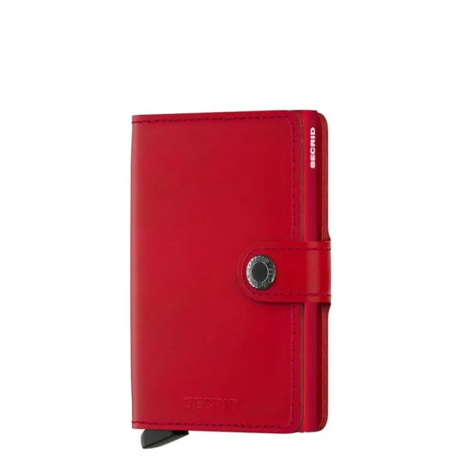 Secrid Miniwallet Portemonnee red leather