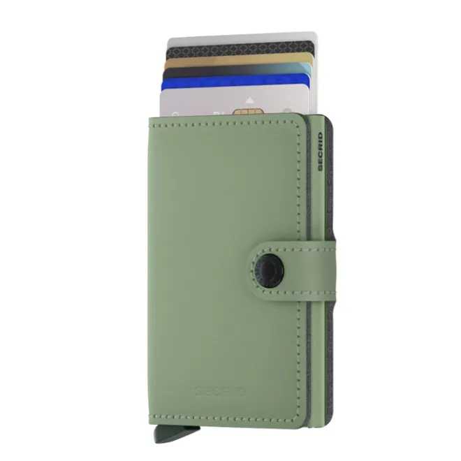 Clearance Secrid Miniwallet Portemonnee Yard Powder pistachio