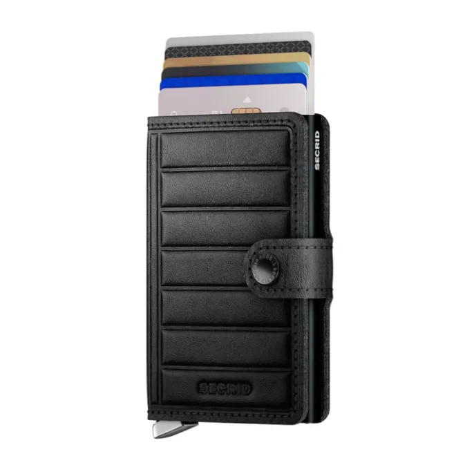 Best Secrid Miniwallet Portemonnee Emboss Lines black