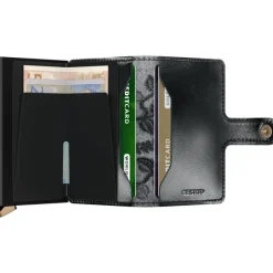 Outlet Secrid Miniwallet Premium Stitch Floral black