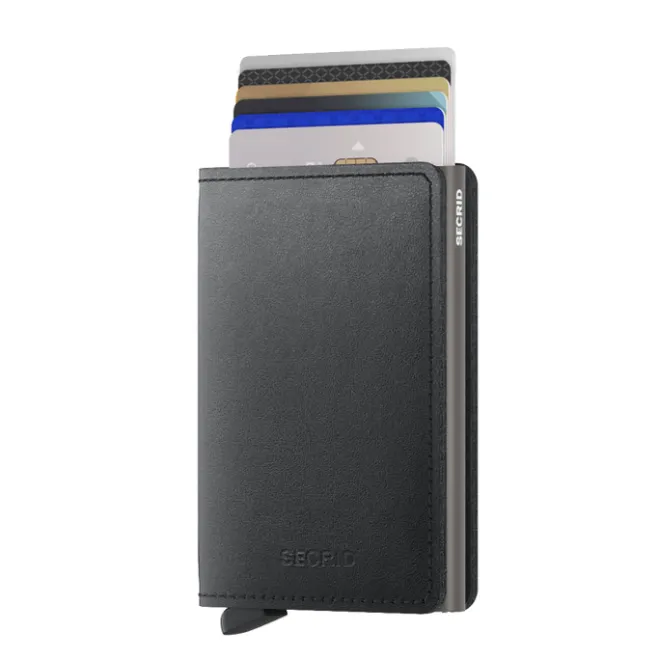 Outlet Secrid Slimwallet Portemonnee Mirum Plant-Based black