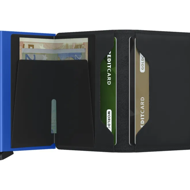 Sale Secrid Slimwallet Portemonnee Matte black & blue