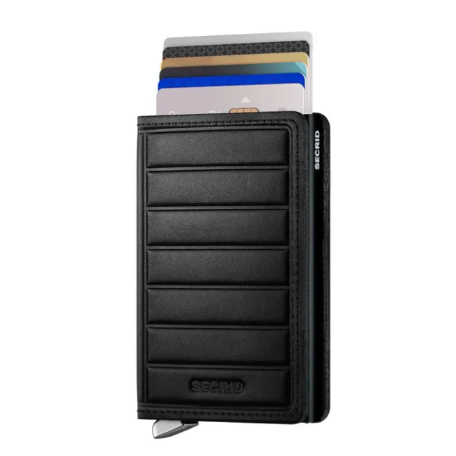 Discount Secrid Slimwallet Portemonnee Emboss Lines black