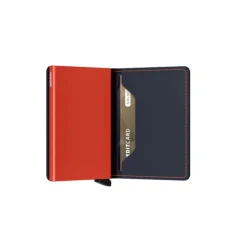 Secrid Slimwallet Portemonnee Matte night blue & orange