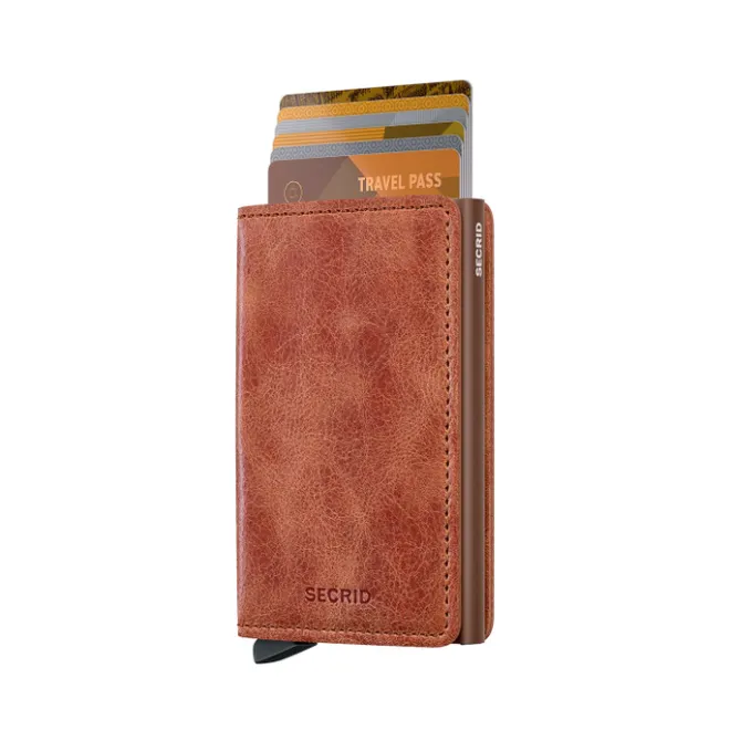 New Secrid Slimwallet Vintage cognac-brown