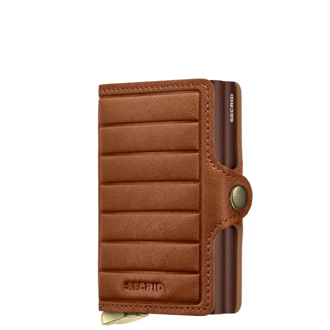 Outlet Secrid Twinwallet Emboss Lines cognac