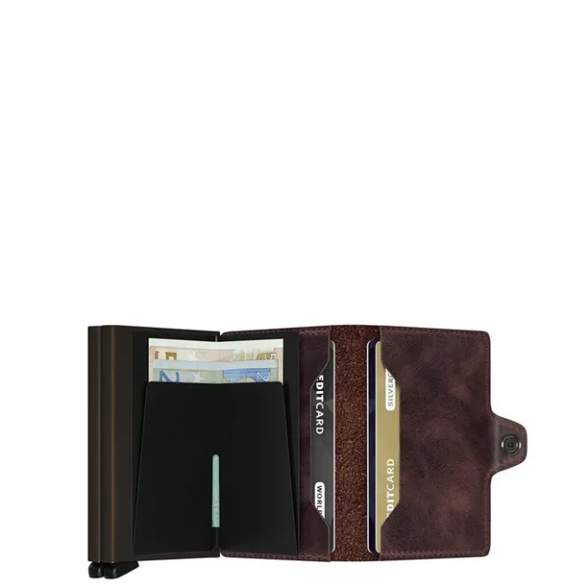 Online Secrid Twinwallet Portemonnee Vintage chocolate