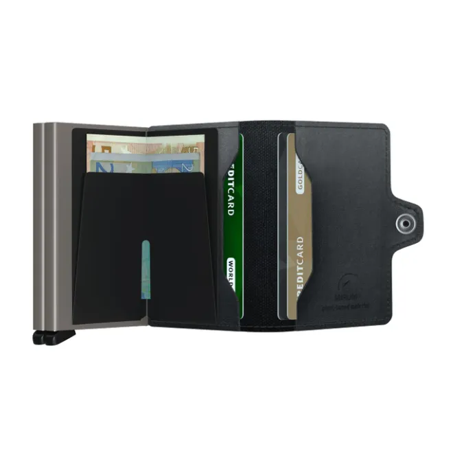 Discount Secrid Twinwallet Portemonnee Mirum Plant-Based black