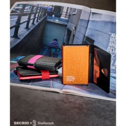 Outlet Secrid x Sheltersuit Bandwallet TPU black-fuchsia