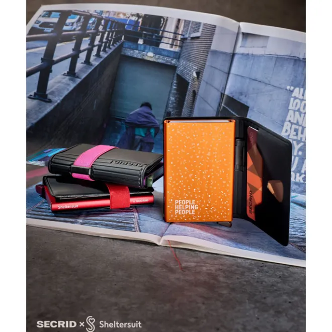 Outlet Secrid x Sheltersuit Bandwallet TPU black-fuchsia