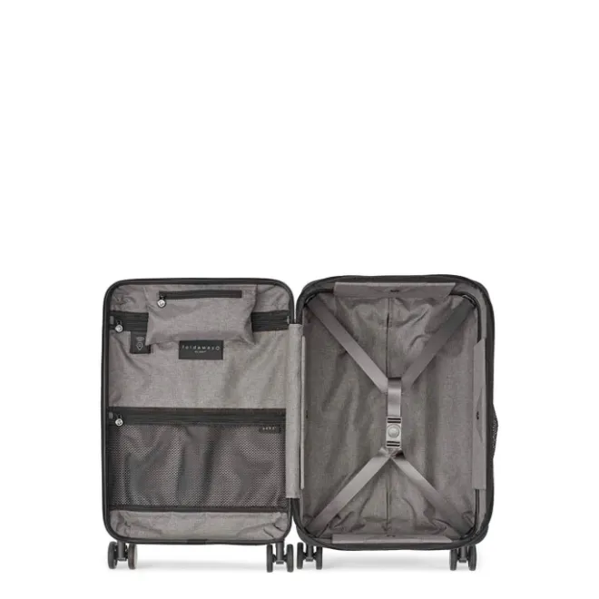 Best Senz Foldaway Carry On Trolley 55 dark forest