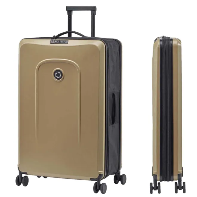 Online Senz Foldaway Check-In Trolley Large champagne brown