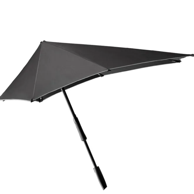 Outlet Senz Large Stick Stormparaplu black reflective