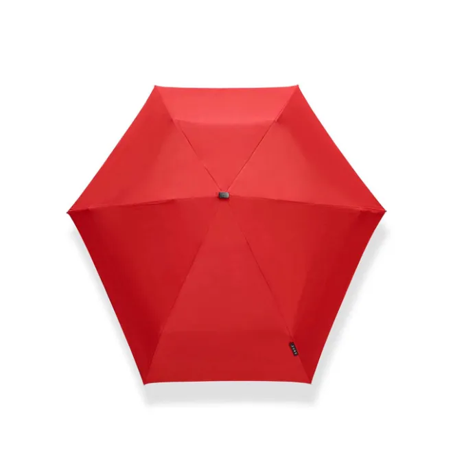 Discount Senz Micro Manual Opvouwbare Stormparaplu passion red