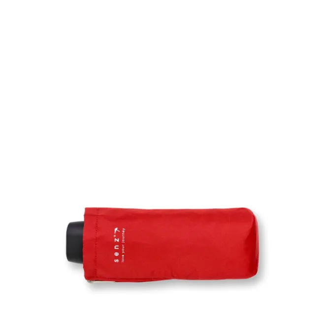 Discount Senz Micro Manual Opvouwbare Stormparaplu passion red
