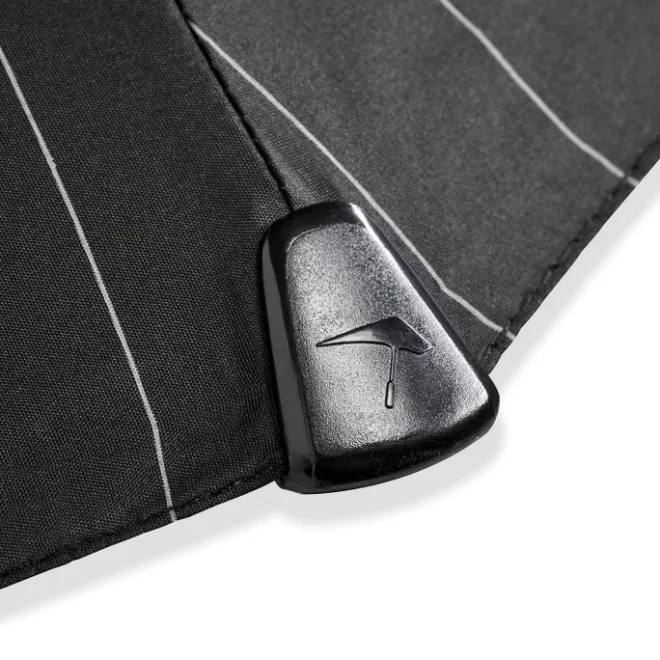 Outlet Senz XXL Stick Stormparaplu pin stripes black