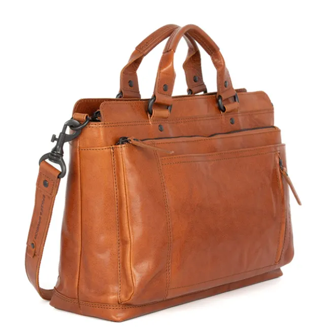 Clearance Spikes & Sparrow Bennie Business Bag brandy