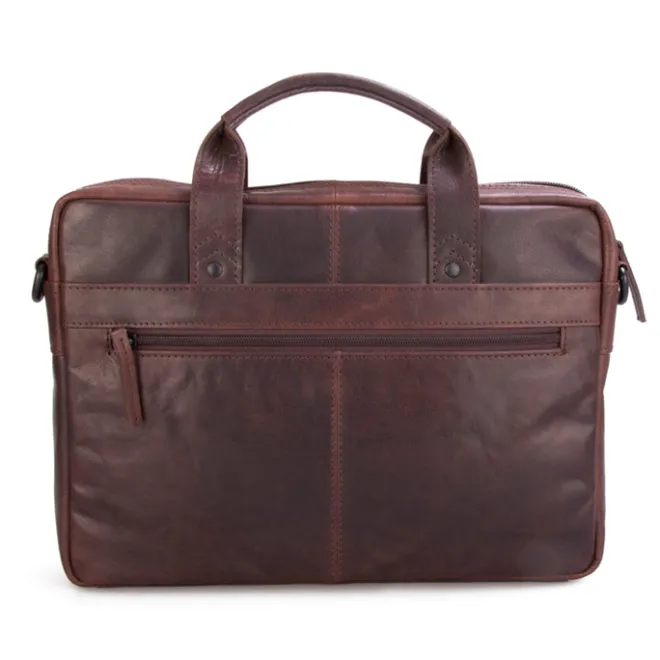 Hot Spikes & Sparrow Briefcase dark brown