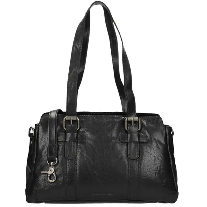 Sale Spikes & Sparrow Bronco Dames Schoudertas black