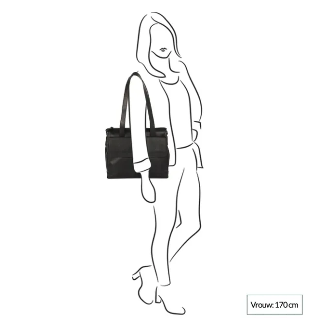 Hot Spikes & Sparrow Durante Laptop Shoulderbag 12" black