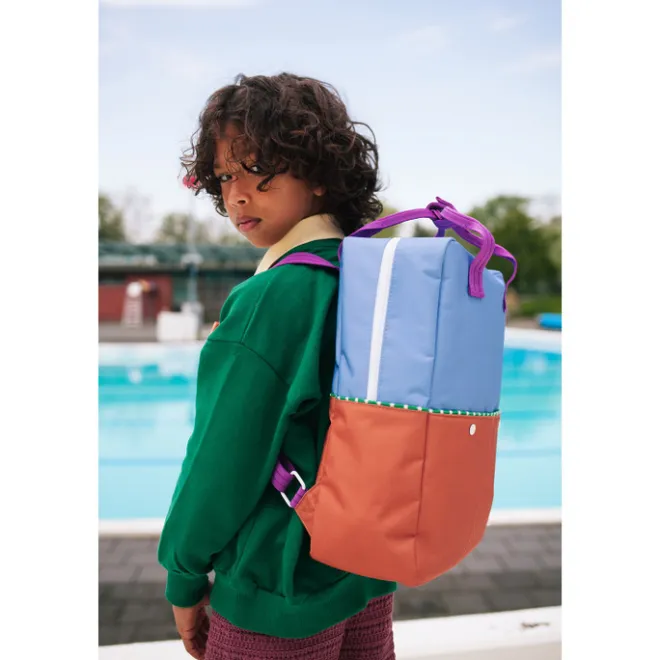 Clearance Sticky Lemon Better Together Colourblocking Backpack Large badminton blue leather ball