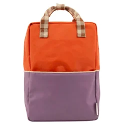 Online Sticky Lemon Colourblocking Backpack Large orange juice plum purple schoolbus brown