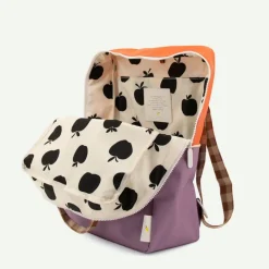 Online Sticky Lemon Colourblocking Backpack Large orange juice plum purple schoolbus brown