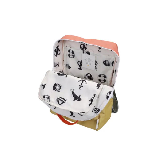 Outlet Sticky Lemon Large Backpack Colourblocking Wonders coral pink-reed green