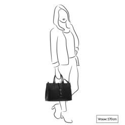 The Bridge Dalston Shopping Tote brown/gold