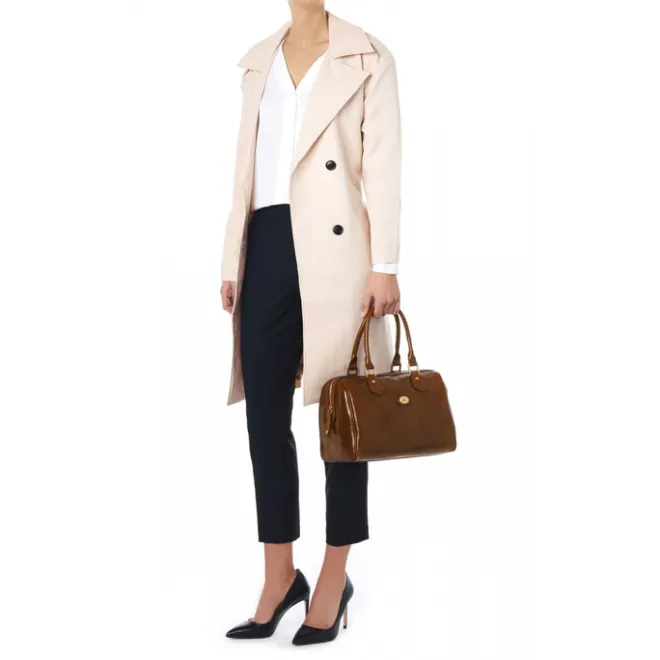 Online The Bridge Story Donna Ladies Barrel Handbag brown