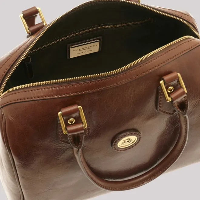 Online The Bridge Story Donna Ladies Barrel Handbag brown